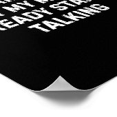 女性のためのサッカスティックなユーモアの引用アート ポスター (角)
