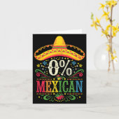 女性のためのシンコ・デ・マヨ 0% メキシカン カード (黄色い花)