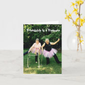 女性のためのツツ友情カード カード (黄色い花)