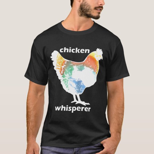 女性のためのニワトリささやきTシャツ Tシャツ (正面)