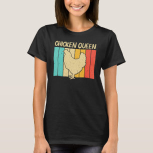 女性のためのニワトリ 母ニワトリ農家 ポーリトリ Tシャツ