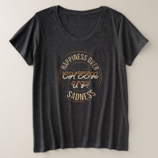 女性のためのハッピー・チアアップTシャツ（プラスサイズ） プラスサイズTシャツ