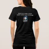女性のためのハッピー・ランズ・プロジェクト募金Tシャツ v4 トライブレンドＴシャツ (裏面)