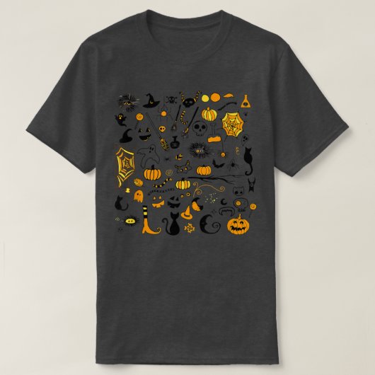女性のためのハロウィーン，ハロウィンママ秋123 Tシャツ (デザイン正面)