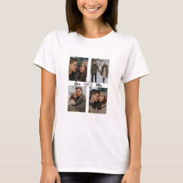 女性のためのバレンタインTシャツ オーダーメイド写真入り Tシャツ