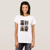 女性のためのバレンタインTシャツ オーダーメイド写真入り Tシャツ (正面フル)