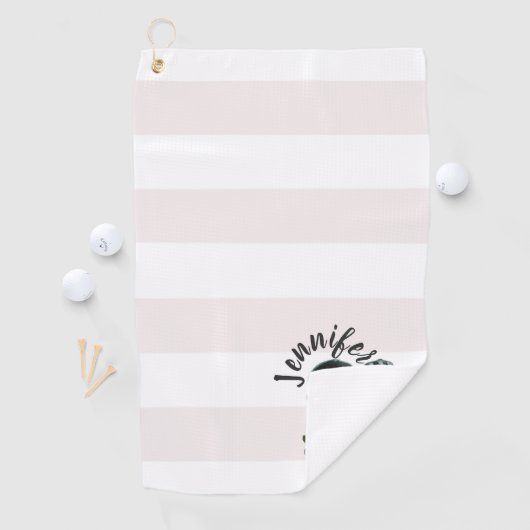 女性のためのバーディをとるためにパーソナライズなゴルフギフト生まれて下さい ゴルフタオル (インサイチュ)