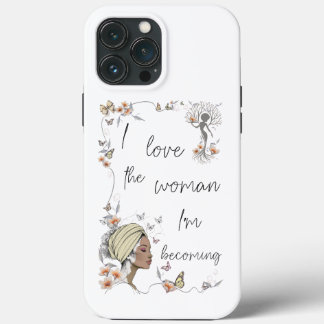 女性のためのフローラルセルフラブギフト iPhone 13 PRO MAXケース