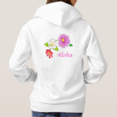 女性のためのフードのないスエットシャツのジャケット パーカ (裏面)