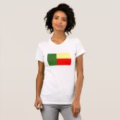 女性のためのベニンのTシャツの旗 Tシャツ (正面フル)