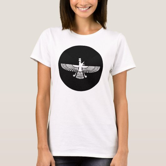 女性のためのペルシャ語版 Tシャツ (正面)