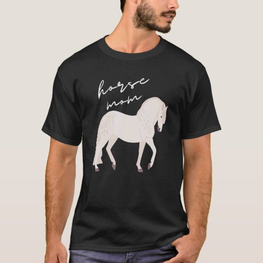 女性のためのペルシュロン馬の母 Tシャツ (正面)