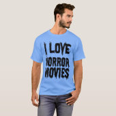 女性のためのホラー映画が好きな人向けの面白いホラー映画グッズ Tシャツ (正面フル)