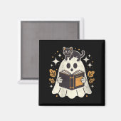 女性のためのホラー本 ハロウィン図書館 ブラック マグネット (正面/裏面)