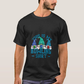 女性のためのボウリングTシャツのガイコツデザイン おもしろグッズ Tシャツ