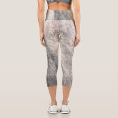 女性のためのボホシックな水最高の色のレギンス カプリレギンス (裏面)