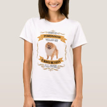 女性のためのポメラニア犬犬のTシャツ