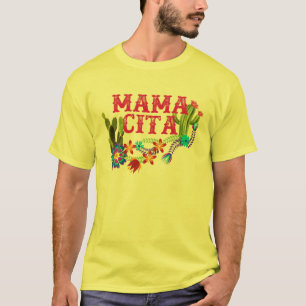女性のためのママチタMexicanフラワーフィエスタチンコデ Tシャツ