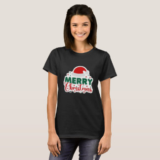 女性のためのメリークリスマス Tシャツ