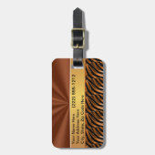 女性のためのモノグラムのな荷物のラベル ラゲッジタグ (正面縦)