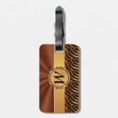 女性のためのモノグラムのな荷物のラベル ラゲッジタグ (裏面縦)