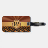 女性のためのモノグラムのな荷物のラベル ラゲッジタグ (裏面横)