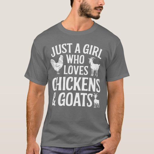 女性のためのヤギのデザイン 女性用 動物 農業 Tシャツ (正面)
