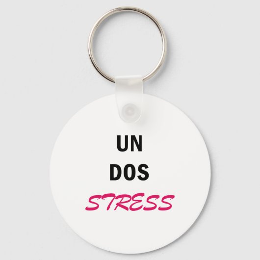女性のためのユーモアあふれるUN DOSストレス キーホルダー (正面)