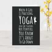 女性のためのヨガカード　彼女のヨギーのために カード (黄色い花)