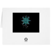 女性のためのレトロな雪の結晶 (裏面横)
