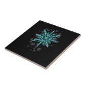 女性のためのレトロな雪の結晶 タイル (側面)