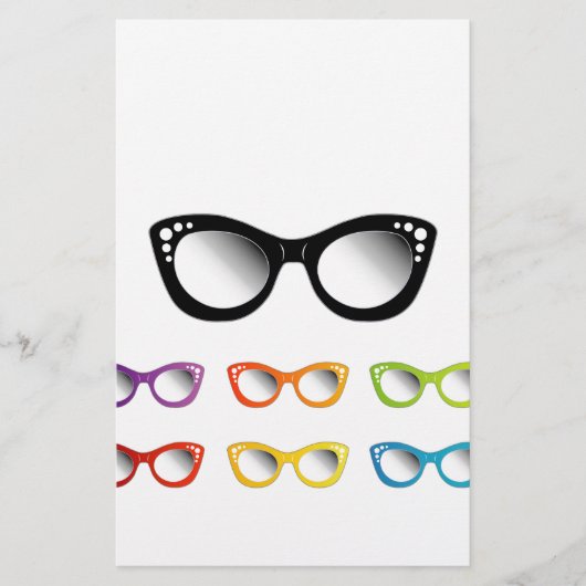 女性のためのヴィンテージのキャッツ・アイの目の衣服 便箋 (正面)