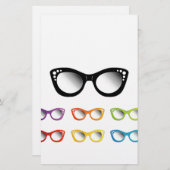 女性のためのヴィンテージのキャッツ・アイの目の衣服 便箋 (正面/裏面)