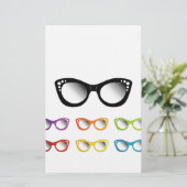 女性のためのヴィンテージのキャッツ・アイの目の衣服 便箋 (スタンド正面)