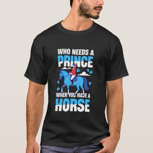 女性のための乗馬 Tシャツ (正面)