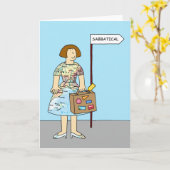 女性のための休みの最高のな願い カード (黄色い花)