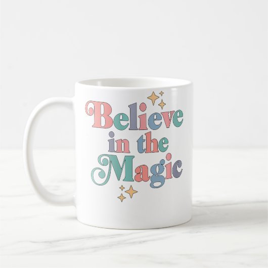女性のための信じる魔法 コーヒーマグカップ (左)