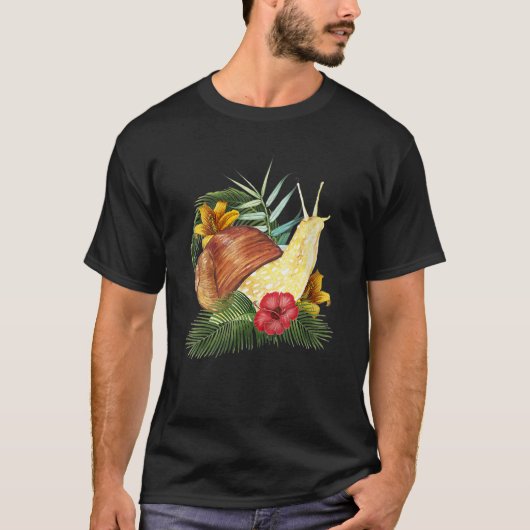 女性のための動物カーデン・スネイル Tシャツ (正面)