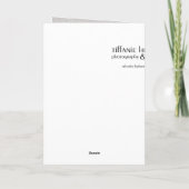 女性のための友情またはバースデー・カード カード (裏面)