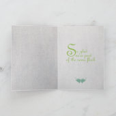 女性のための友情またはバースデー・カード カード (内部)