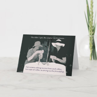 女性のための友情またはバースデー・カード カード