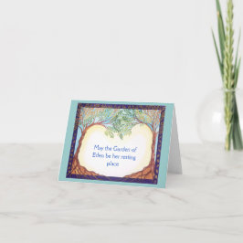 女性のための哀悼カード カード