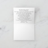 女性のための哀悼カード カード (内部)