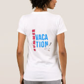 女性のための夏休み Tシャツ (裏面)