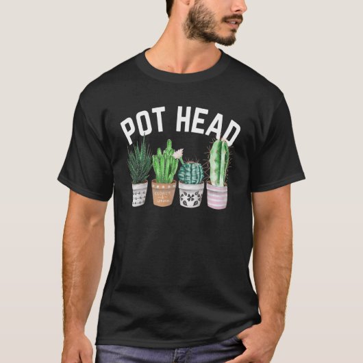 女性のための多肉植物サボテン・ガーデニンググッズ Tシャツ (正面)