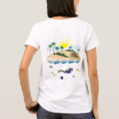 女性のための夢住んでいます Tシャツ (裏面)