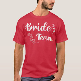女性のための女性の花嫁チーム Tシャツ