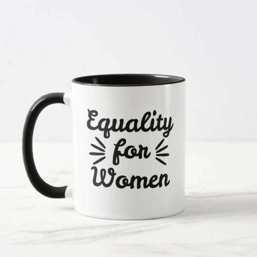 女性のための平等 国際女性デー マグカップ (左)