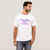 女性のための平等 Tシャツ (正面フル)