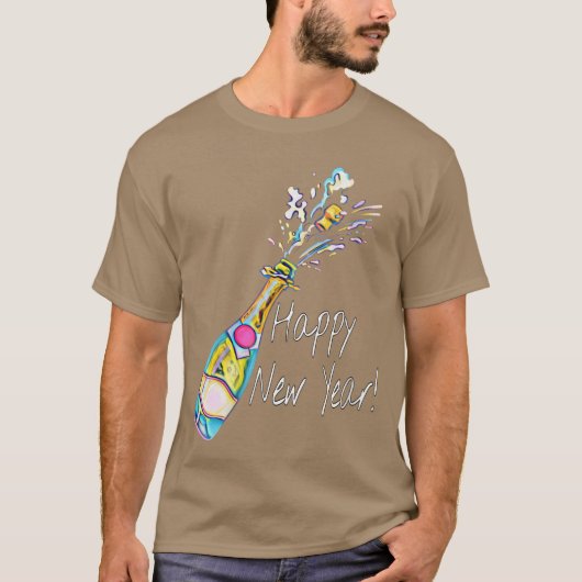 女性のための幸せな大晦日 2025年 N Tシャツ (正面)